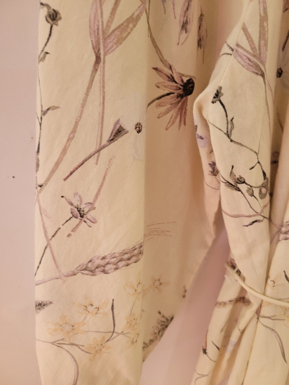H&M XL Cream Floral Boho Maxi Dress - Picture 8 of 9